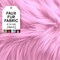 FabricLA | Shaggy Faux Fur | Fabric by The Yard | 18" X 60" Inch Wide | Craft Furry Fabric | Sewing, Apparel, Rugs, Pillows & More | Faux Fluffy Fabric | Baby Pink, Half Yard